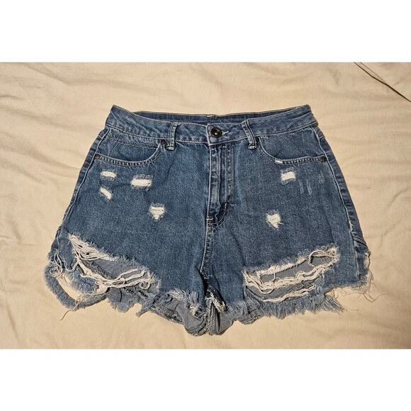 Women's benmore REWASH Distressed Jean Shorts Size 30 - Picture 5 of 5